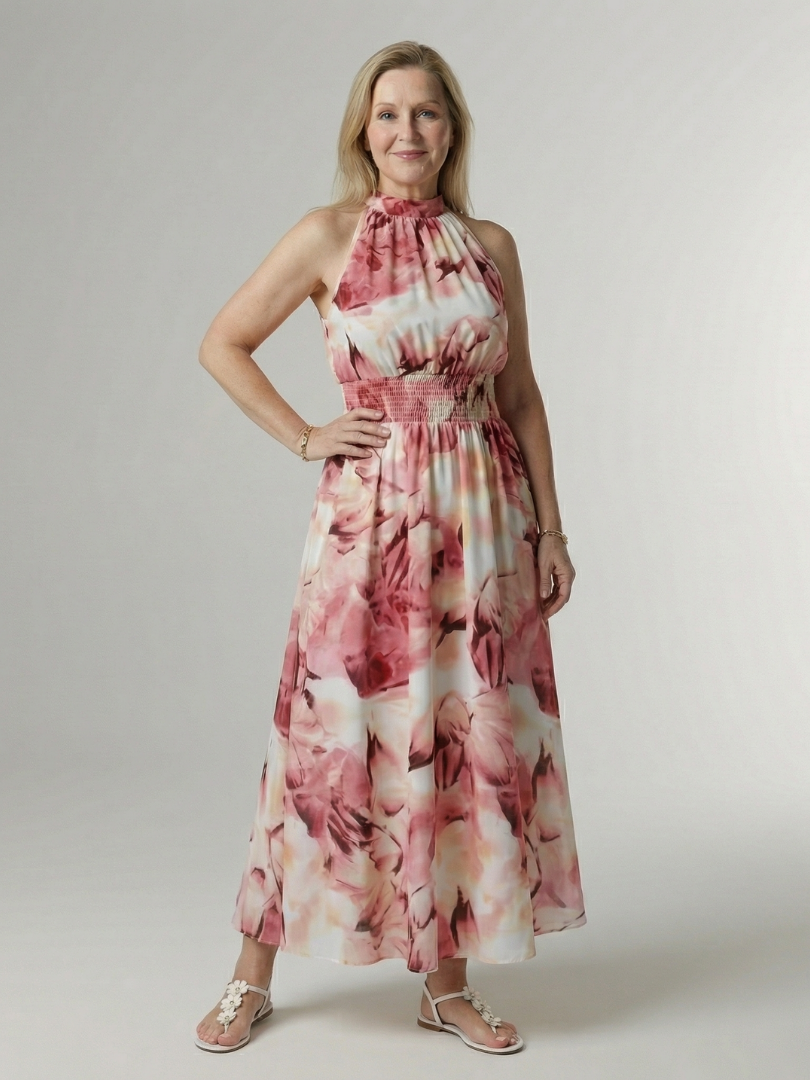 Robe midi dos nu