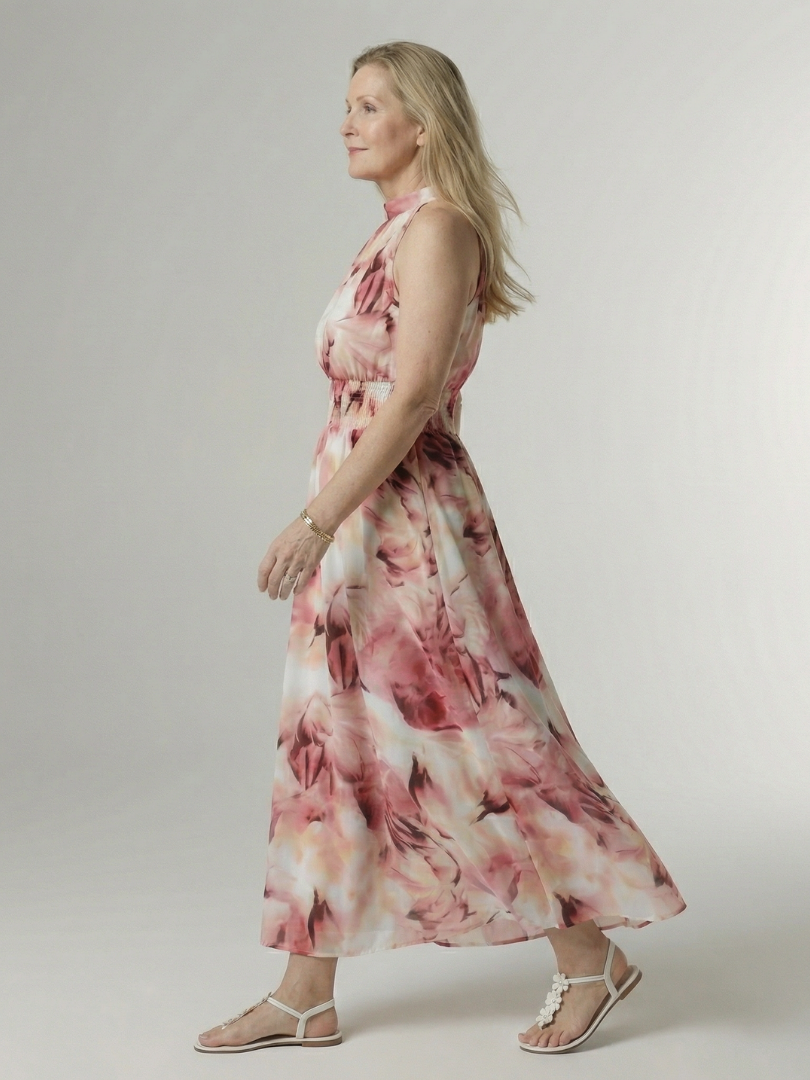 Robe midi dos nu