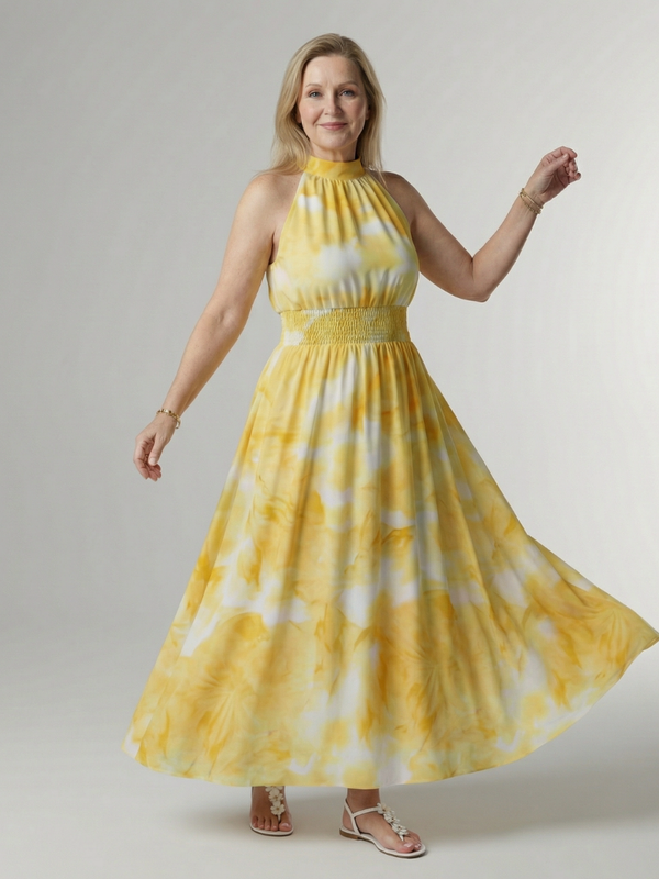 Robe midi dos nu