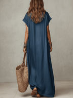 Robe longue bohème vaporeuse