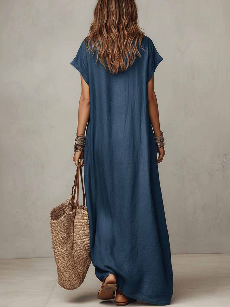 Robe longue bohème vaporeuse