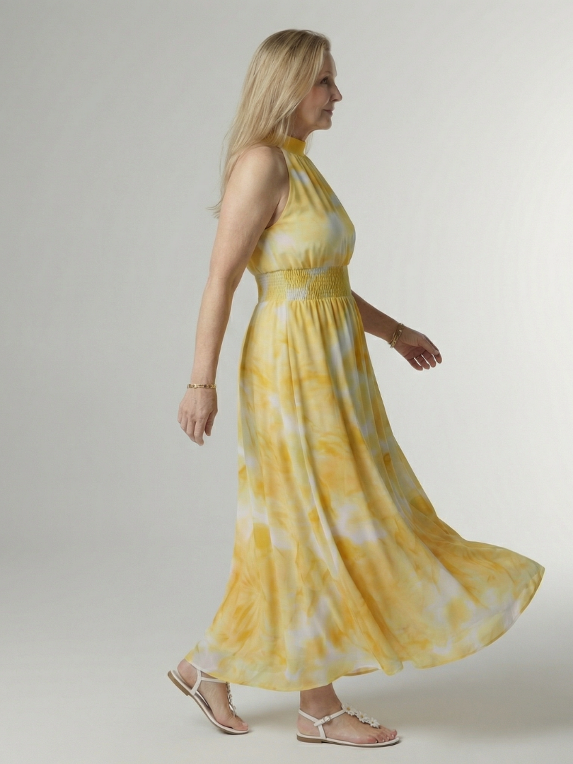 Robe midi dos nu