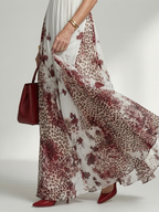 Robe longue plissée