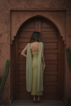 ROBE NICOLE VERT CLAIR