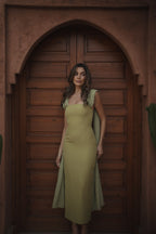 ROBE NICOLE VERT CLAIR