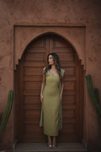 ROBE NICOLE VERT CLAIR