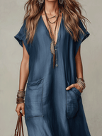 Robe longue bohème vaporeuse
