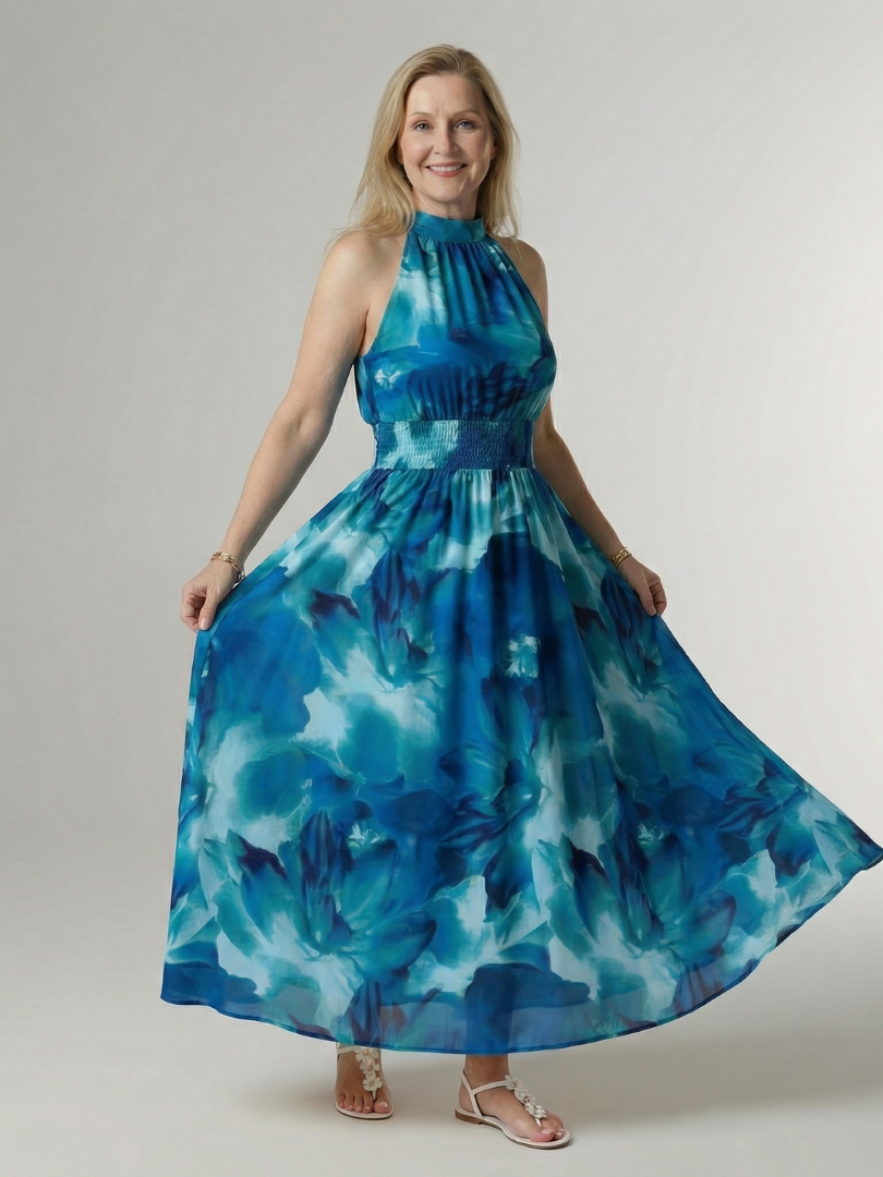 Robe midi dos nu