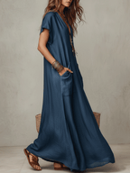 Robe longue bohème vaporeuse