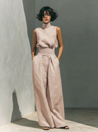 Maria™ | Ensemble deux pièces en coton et lin