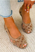 Ballerines tressées confortables