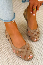 Ballerines tressées confortables