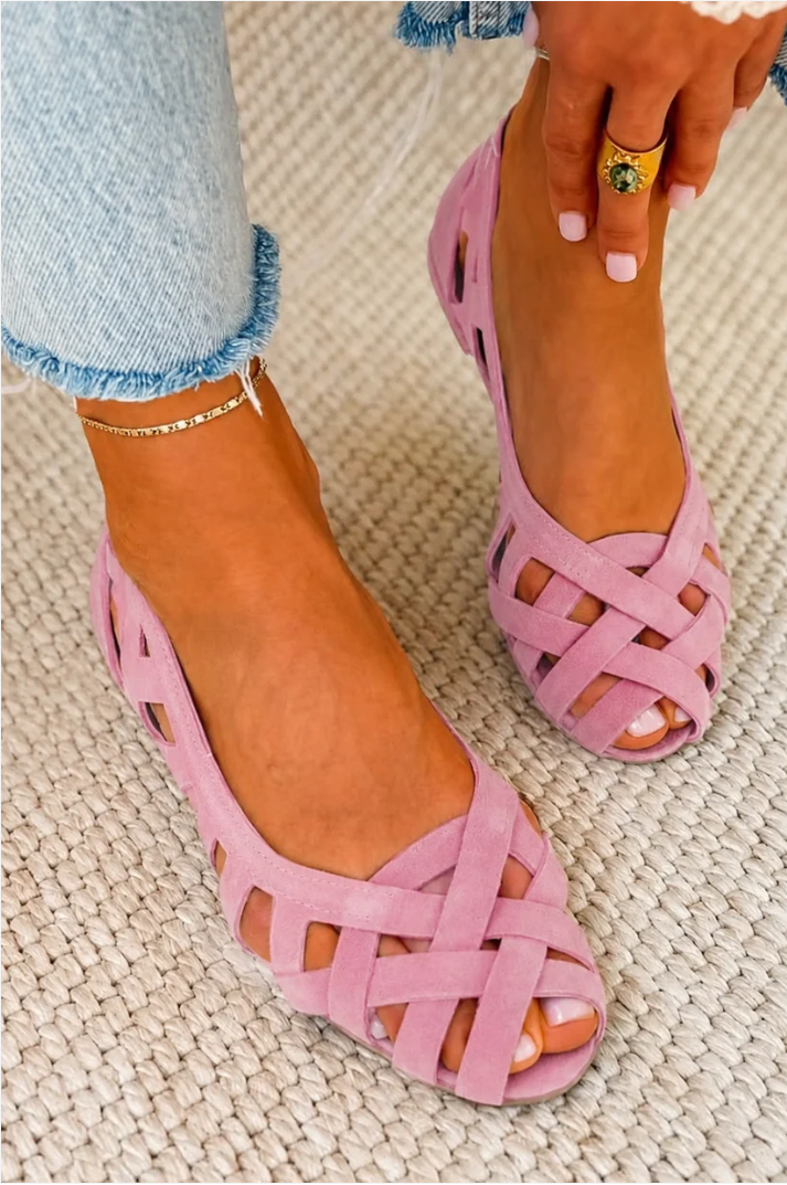 Ballerines tressées confortables