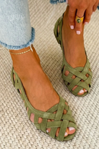 Ballerines tressées confortables
