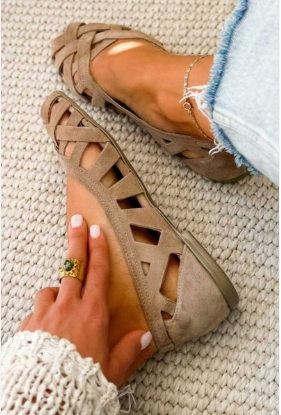 Ballerines tressées confortables