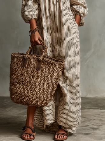 Carmen | Robe longue en coton et lin à épaules dénudées
