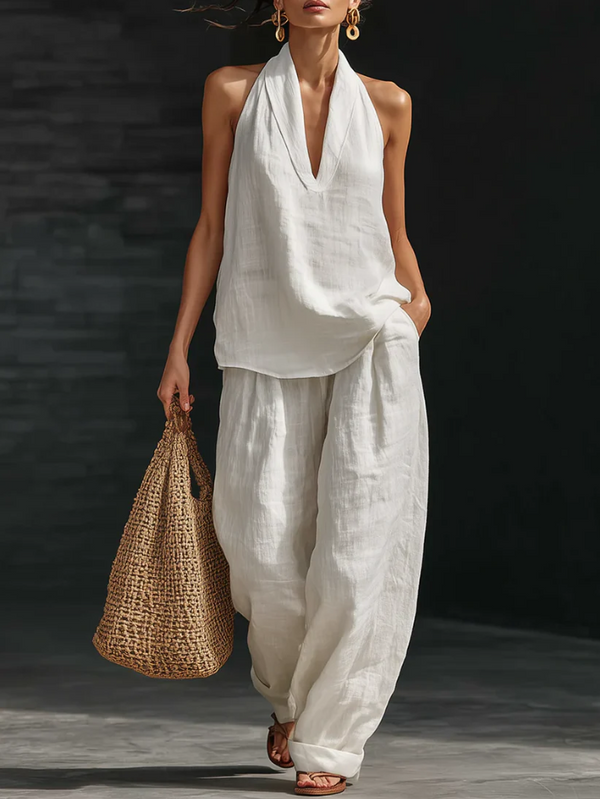 Zoë™ | Ensemble sans manches avec pantalon large