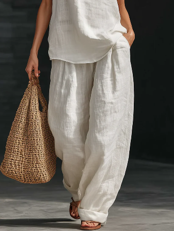 Zoë™ | Ensemble sans manches avec pantalon large