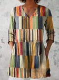 Blouse longue Chloé avec décolleté en V