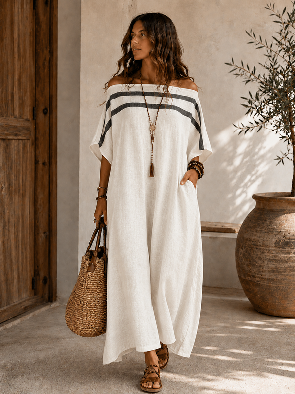 Robe longue Aveline™ | Épaules dénudées