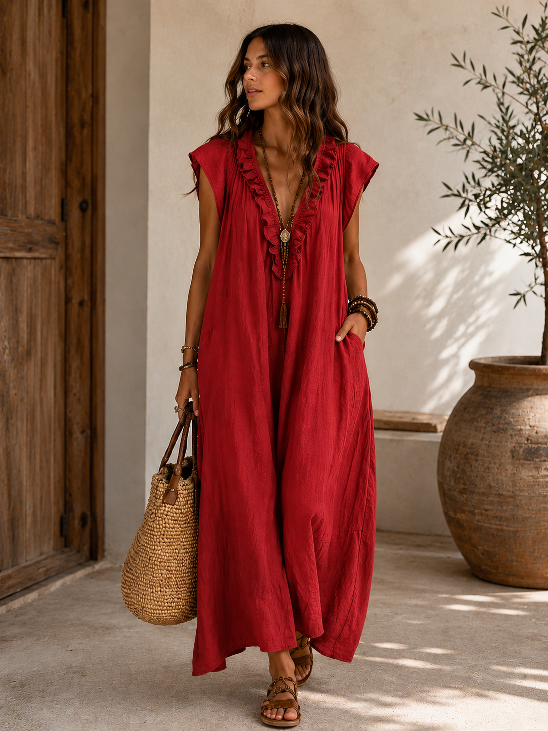 Camelia | Robe longue bohème