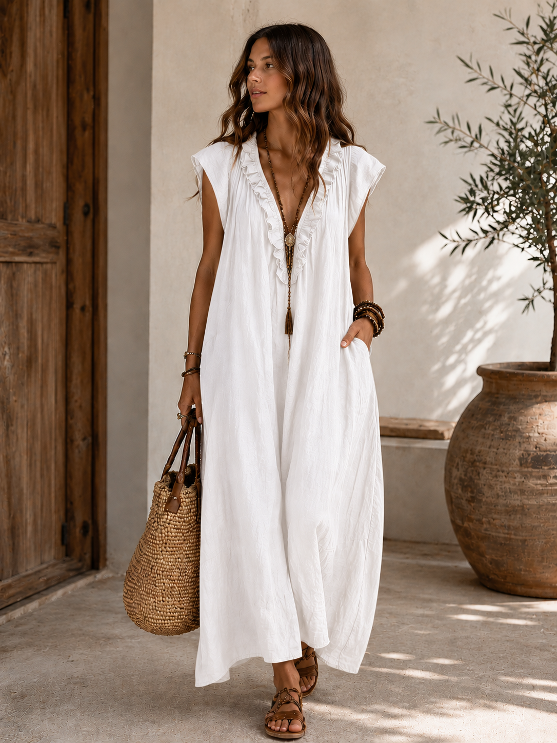 Camelia | Robe longue bohème