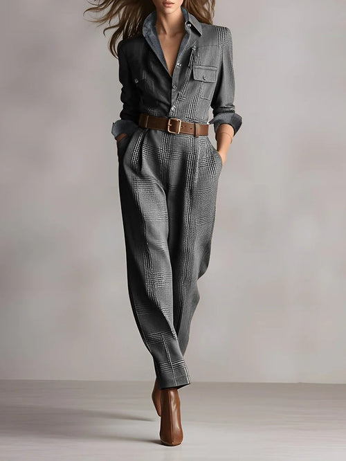 Anna™ | combinaison chic à carreaux