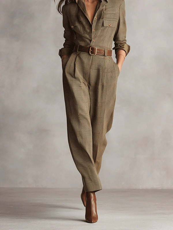 Anna™ | combinaison chic à carreaux