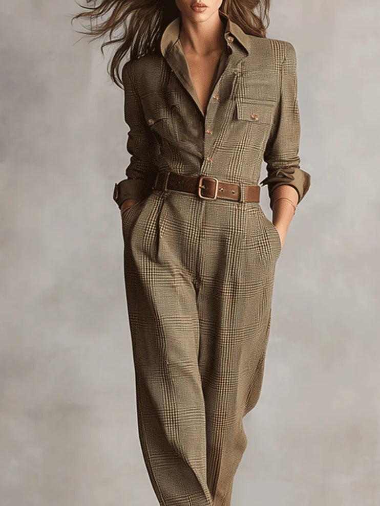 Anna™ | combinaison chic à carreaux