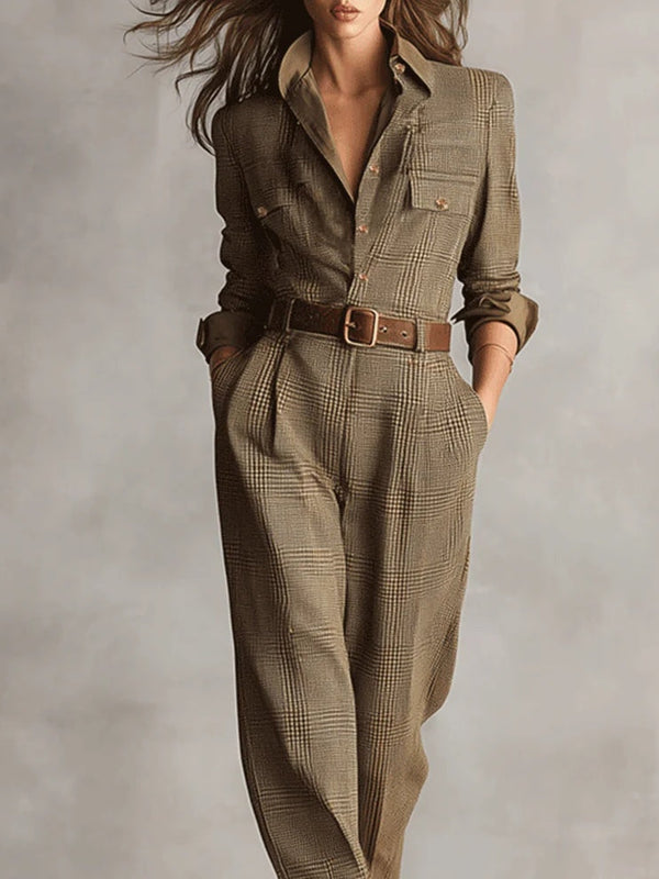 Anna™ | combinaison chic à carreaux