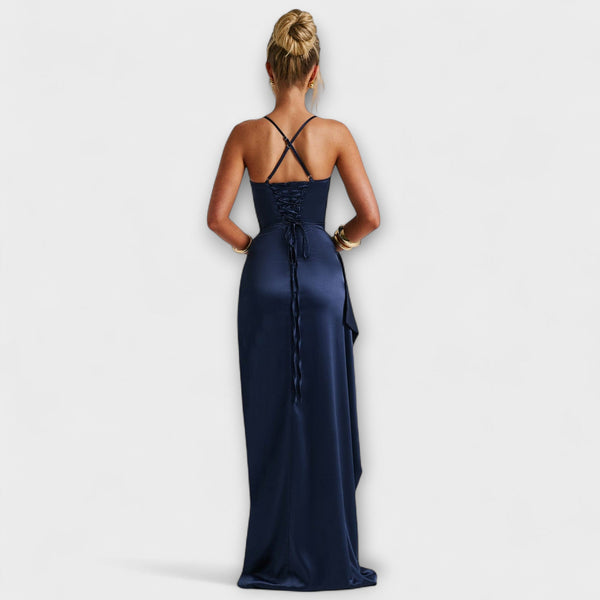Krissi - Robe longue bleu marine